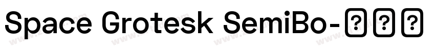 Space Grotesk SemiBo字体转换